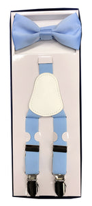 Boys Suspenders - Light Blue