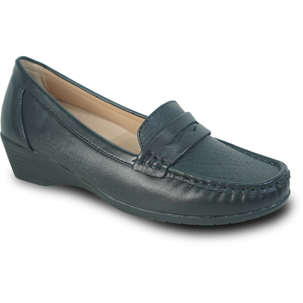 Women Comfort Casual Shoe ML3253 Wedge Slip-On Loafer