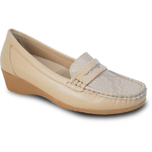 Women Comfort Casual Shoe ML3253 Wedge Slip-On Loafer