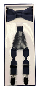 Boys Suspenders - Navy