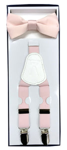 Boys Suspenders - Pink