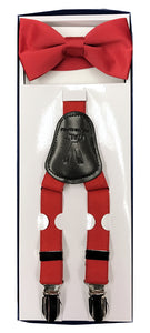 Boys Suspenders - Red