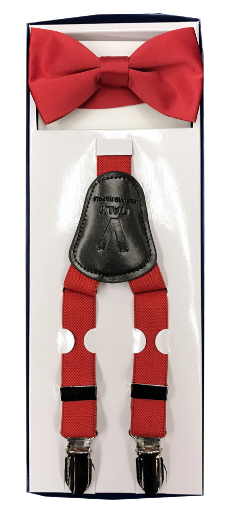 Boys Suspenders - Red