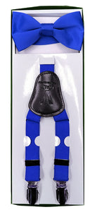 Boys Suspenders - Royal Blue