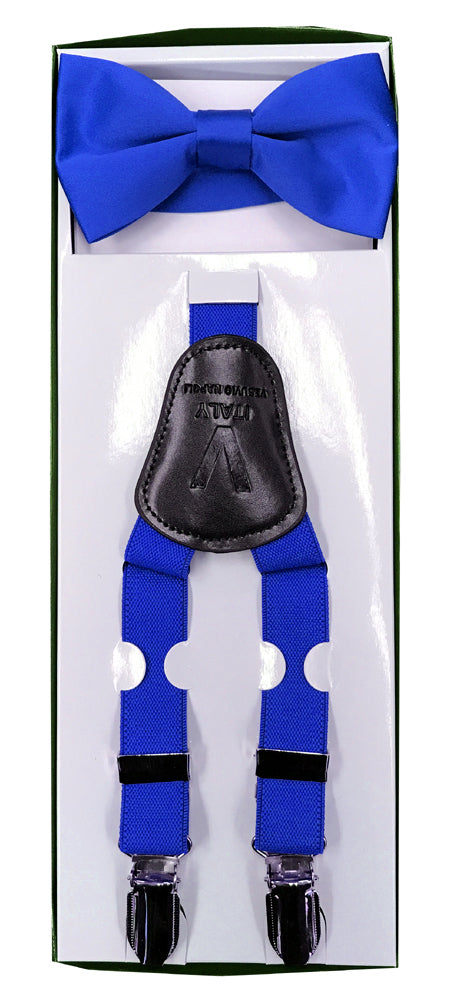 Boys Suspenders - Royal Blue