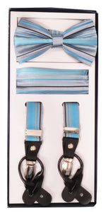 3 Piece Patterned Suspender Sets - SET-281