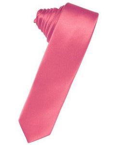 Watermelon Luxury Satin Skinny Necktie