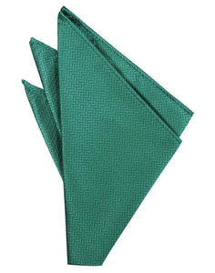 Gold Herringbone Pocket Square