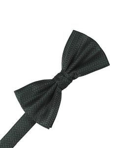 Champagne Herringbone Bow Tie