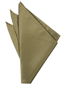 Haze Blue Herringbone Pocket Square