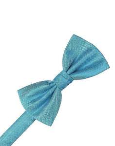 Pastel Lavender Herringbone Bow Tie