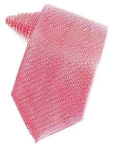 Watermelon Herringbone Necktie