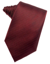 Load image into Gallery viewer, Claret Herringbone Necktie
