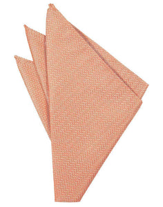 Haze Blue Herringbone Pocket Square