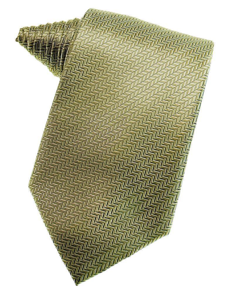 Gold Herringbone Necktie