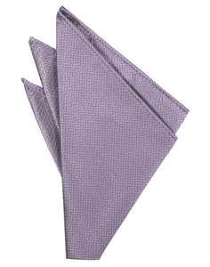 Plum Herringbone Pocket Square