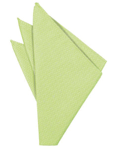 Jade Herringbone Pocket Square