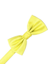 Load image into Gallery viewer, Banana Herringbone Bow Tie
