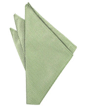 Load image into Gallery viewer, Jade Herringbone Pocket Square
