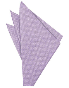 Plum Herringbone Pocket Square