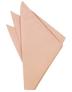 Gold Herringbone Pocket Square