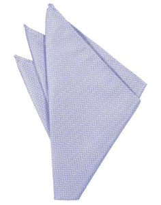 Pure White Herringbone Pocket Square