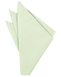 Jade Herringbone Pocket Square