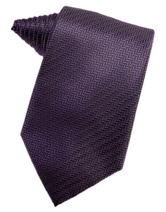 Merlot Herringbone Necktie