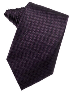 Fuchsia Herringbone Necktie