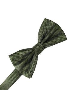 Champagne Herringbone Bow Tie