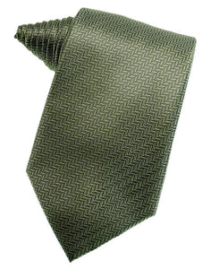 Diamond White Herringbone Necktie