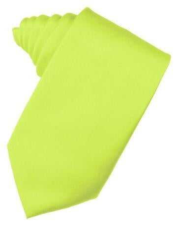 Lime Luxury Satin Necktie