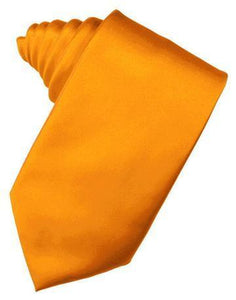 Peach Luxury Satin Necktie