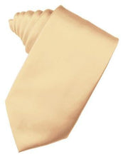 Load image into Gallery viewer, Peach Luxury Satin Necktie
