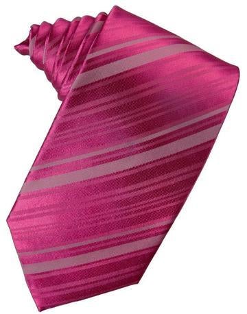 Watermelon Striped Satin Necktie