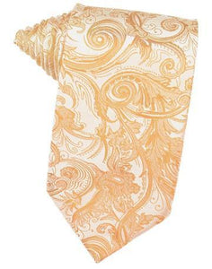 Apricot Tapestry Satin Necktie