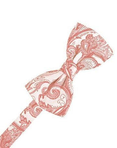 Tangerine Tapestry Bow Tie