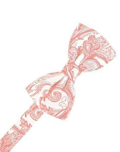 Tangerine Tapestry Bow Tie