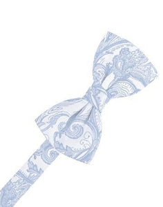 Silver Tapestry Bow Tie