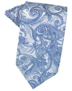 Periwinkle Tapestry Satin Necktie