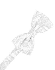 Silver Tapestry Bow Tie