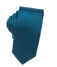 Load image into Gallery viewer, Teal Skinny Necktie
