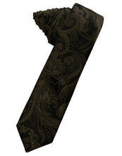 Load image into Gallery viewer, Kelly Tapestry Satin Skinny Necktie
