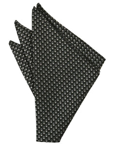 Platinum Venetian Pin Dot Pocket Square