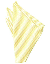 Load image into Gallery viewer, Light Champagne Venetian Pin Dot Pocket Square
