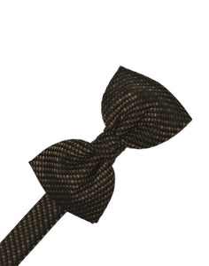 Cinnamon Venetian Pin Dot Bow Tie