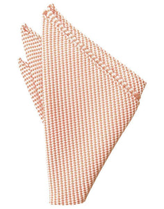 Light Champagne Venetian Pin Dot Pocket Square