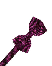 Load image into Gallery viewer, Bubblegum Venetian Pin Dot Bow Tie
