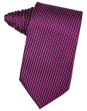 Load image into Gallery viewer, Fuschia Venetian Pin Dot Necktie
