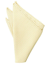 Load image into Gallery viewer, Buttercup Venetian Pin Dot Pocket Square
